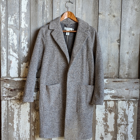 H&M Jackets & Coats Hm Tan Wool Coat Poshmark